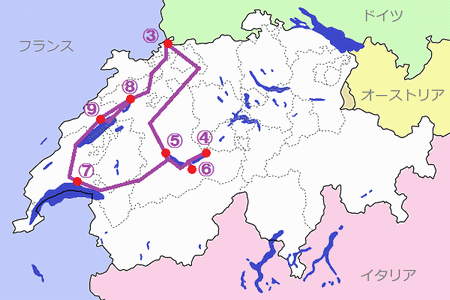 2003夏地図（スイス）